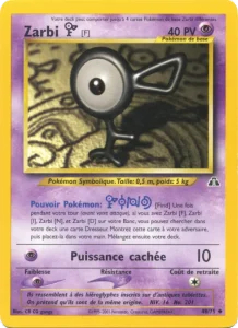 Carte Pokemon Zarbi F 48/75 Neo Discovery
