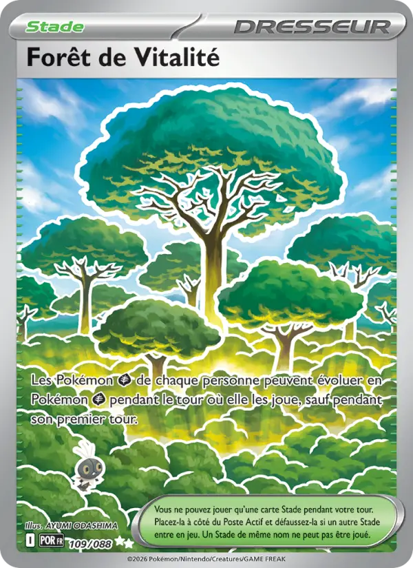 Scan HD carte Pokémon Forêt de Vitalité 109/88 — Équilibre Parfait