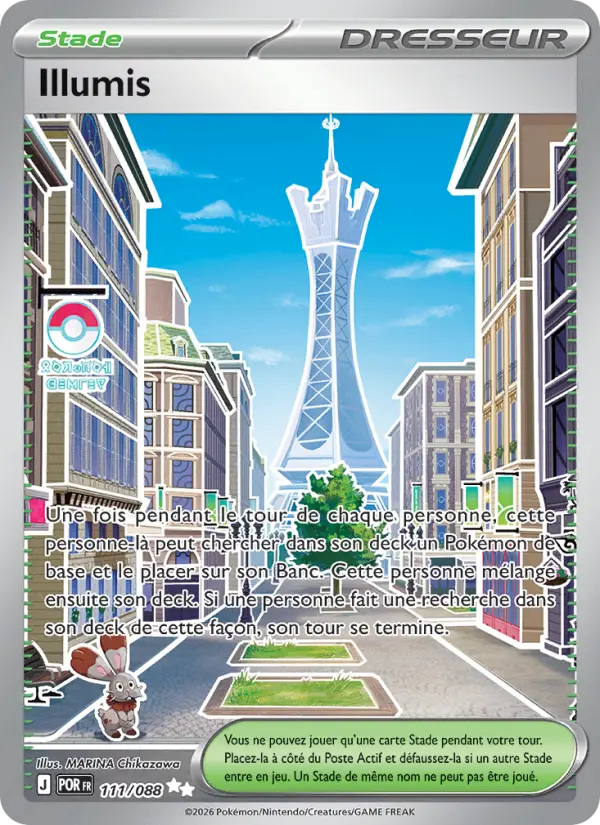 Scan HD carte Pokémon Illumis 111/88 — Équilibre Parfait