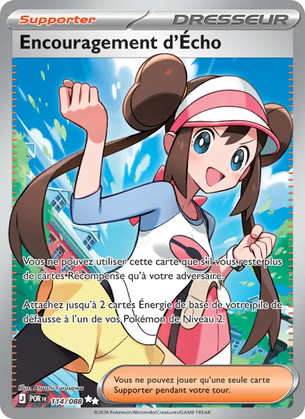 Scan HD carte Pokémon Encouragement d'Écho 114/88 — Équilibre Parfait