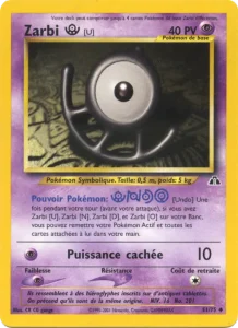 Carte Pokemon Zarbi U 51/75 Neo Discovery