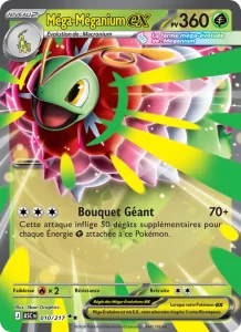 Carte Pokemon Méga-Méganium-ex 010/217 Héros Transcendants