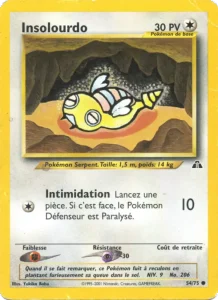 Carte Pokemon Insolourdo 54/75 Neo Discovery