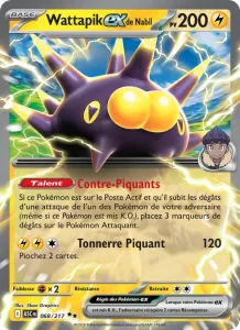 Carte Pokemon Wattapik-ex de Nabil 068/217 Héros Transcendants