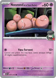 Carte Pokemon Noeunoeuf de la Team Rocket 077/217 Héros Transcendants