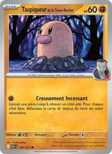 Carte Pokemon Taupiqueur de la Team Rocket 100/217 Héros Transcendants