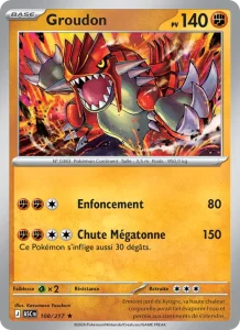 Carte Pokemon Groudon 108/217 Héros Transcendants