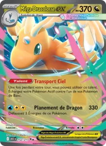 Carte Pokemon Méga-Dracolosse-ex 152/217 Héros Transcendants