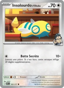 Carte Pokemon Insolourdo d'Okuba 163/217 Héros Transcendants