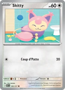 Carte Pokemon Skitty 165/217 Héros Transcendants