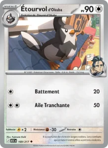 Carte Pokemon Étourvol d'Okuba 169/217 Héros Transcendants