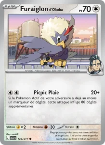Carte Pokemon Furaiglon d'Okuba 173/217 Héros Transcendants
