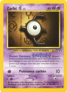 Carte Pokemon Zarbi E 67/75 Neo Discovery