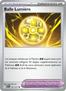 Carte Pokemon Balle Lumière 191/217 Héros Transcendants