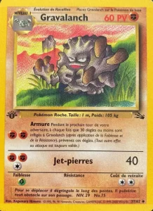 Carte Pokemon Gravalanch 37/62 Fossile