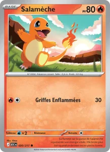 Carte Pokemon Salamèche 020/217 Héros Transcendants