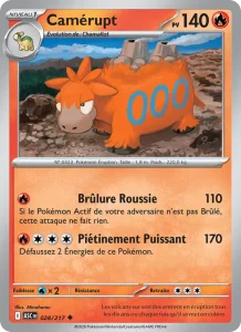 Carte Pokemon Camérupt 028/217 Héros Transcendants