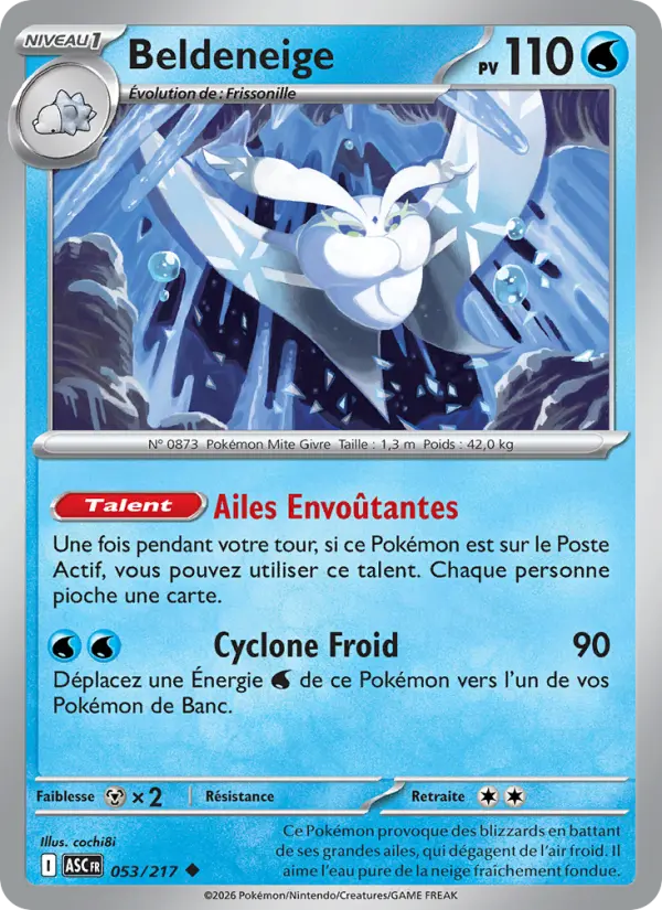 Scan HD carte Pokémon Beldeneige 053/217 — Héros Transcendants