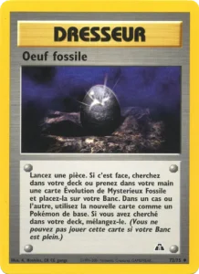 Carte Pokemon Oeuf fossile 72/75 Neo Discovery