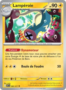 Carte Pokemon Lampéroie 060/217 Héros Transcendants