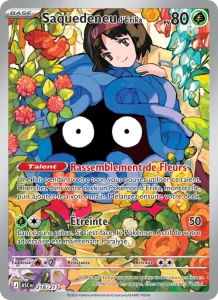 Carte Pokemon Saquedeneu d'Erika 218/217 Héros Transcendants