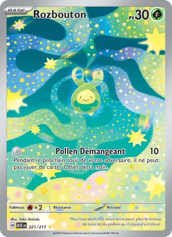 Scan HD carte Pokémon Rozbouton 221/217 — Héros Transcendants
