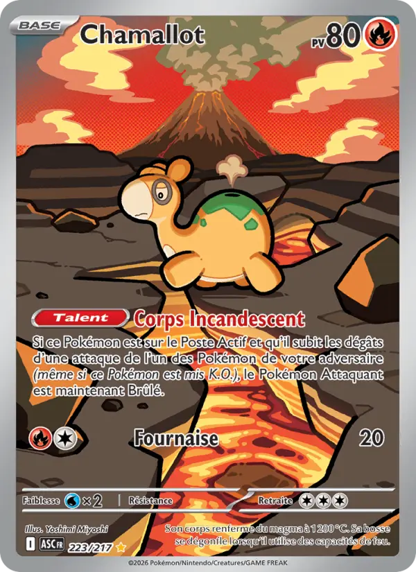 Scan HD carte Pokémon Chamallot 223/217 — Héros Transcendants