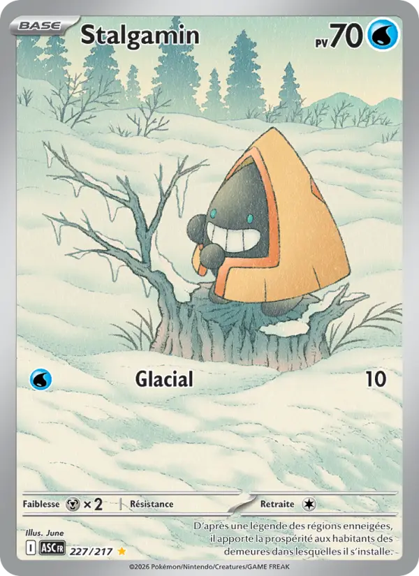 Scan HD carte Pokémon Stalgamin 227/217 — Héros Transcendants