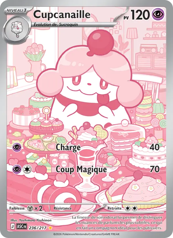 Scan HD carte Pokémon Cupcanaille 236/217 — Héros Transcendants