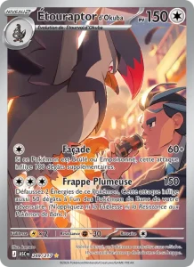 Carte Pokemon Étouraptor d'Okuba 249/217 Héros Transcendants
