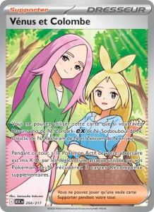 Carte Pokemon Vénus et Colombe 254/217 Héros Transcendants