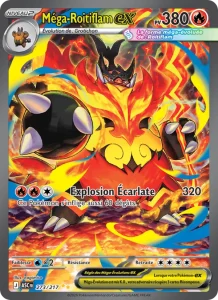 Carte Pokemon Méga-Roitiflam-ex 273/217 Héros Transcendants