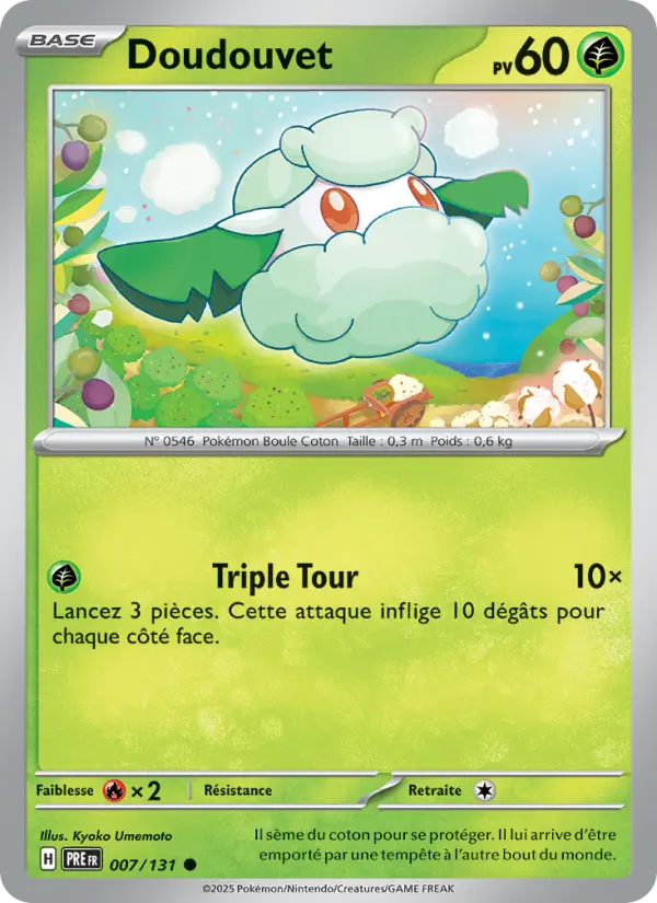 Scan HD carte Pokémon Doudouvet 007/131 — Évolutions Prismatiques