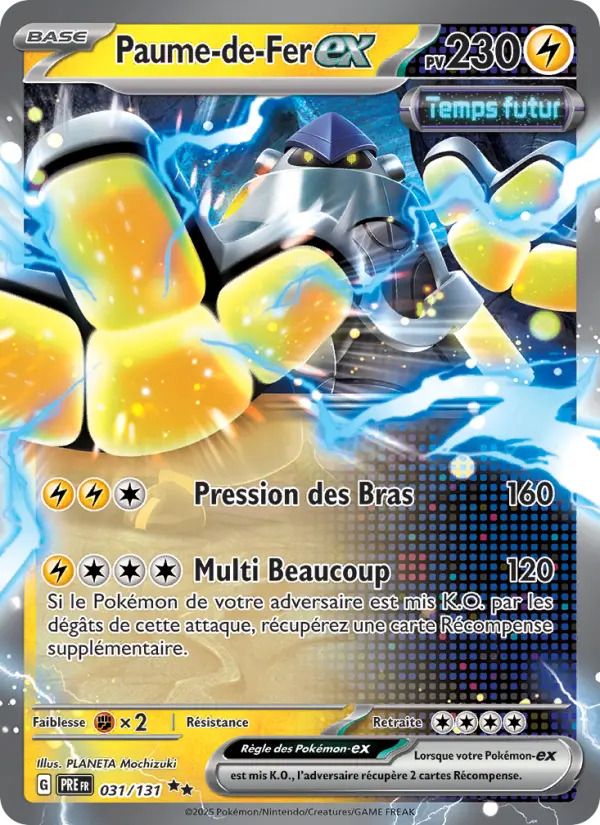 Scan HD carte Pokémon Paume-de-Fer-ex 031/131 — Évolutions Prismatiques