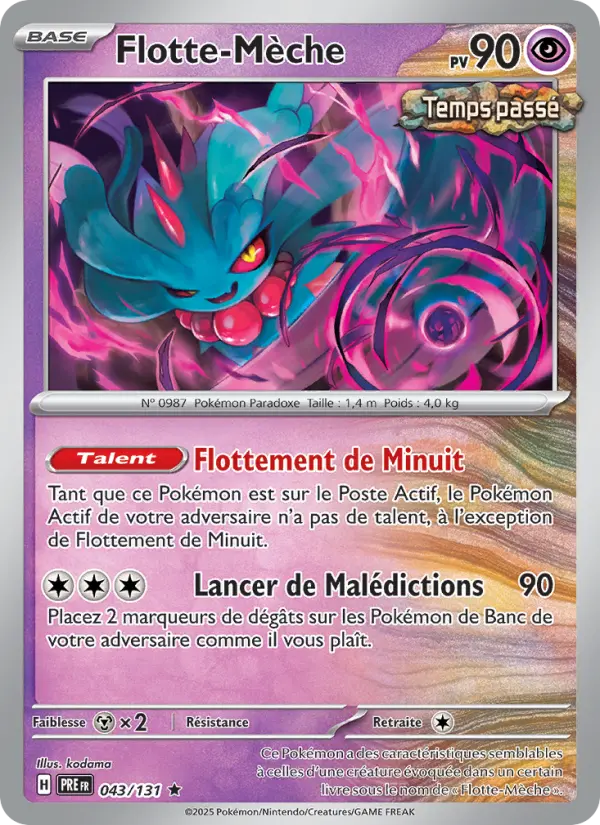 Scan HD carte Pokémon Flotte-Mèche 043/131 — Évolutions Prismatiques