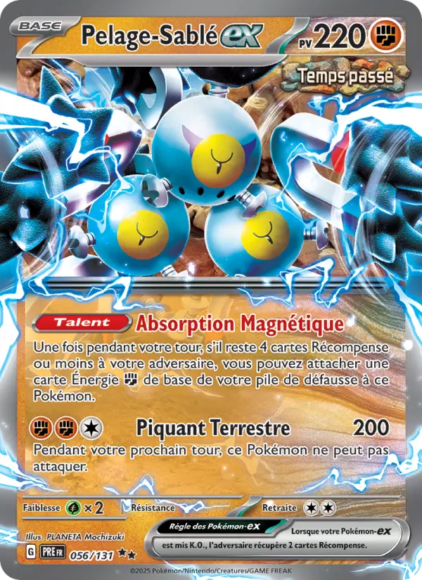 Scan HD carte Pokémon Pelage-Sablé-ex 056/131 — Évolutions Prismatiques