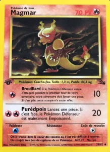 Carte Pokemon Magmar 39/62 Fossile