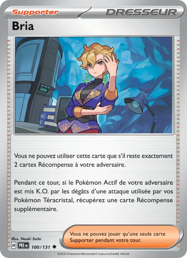 Scan HD carte Pokémon Bria 100/131 — Évolutions Prismatiques