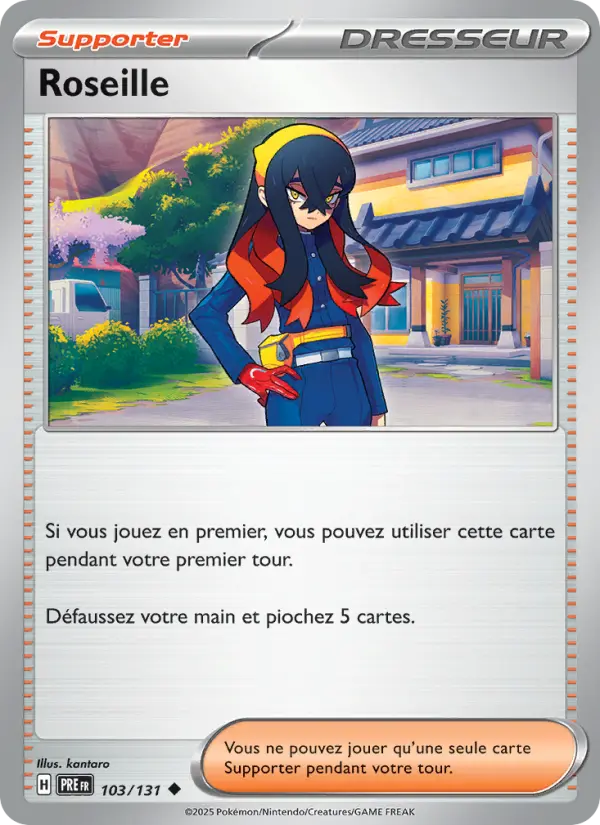 Scan HD carte Pokémon Roseille 103/131 — Évolutions Prismatiques