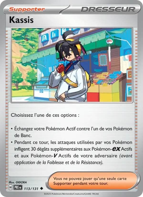 Scan HD carte Pokémon Kassis 113/131 — Évolutions Prismatiques