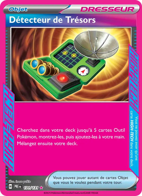 Scan HD carte Pokémon Détecteur de Trésors 131/131 — Évolutions Prismatiques