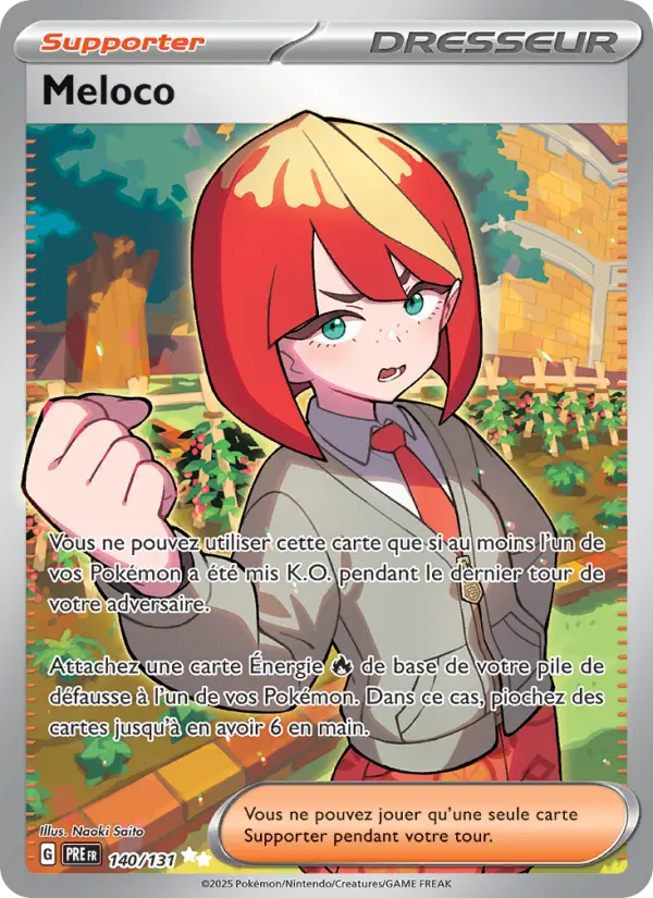 Scan HD carte Pokémon Meloco 140/131 — Évolutions Prismatiques