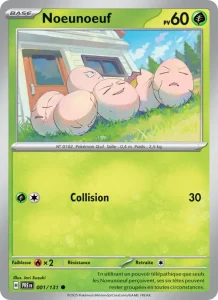 Carte Pokémon Noeunoeuf 001/131