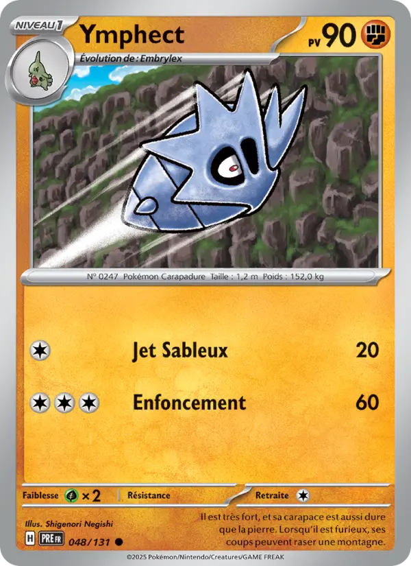 Scan HD carte Pokémon Ymphect 048/131 — Évolutions Prismatiques