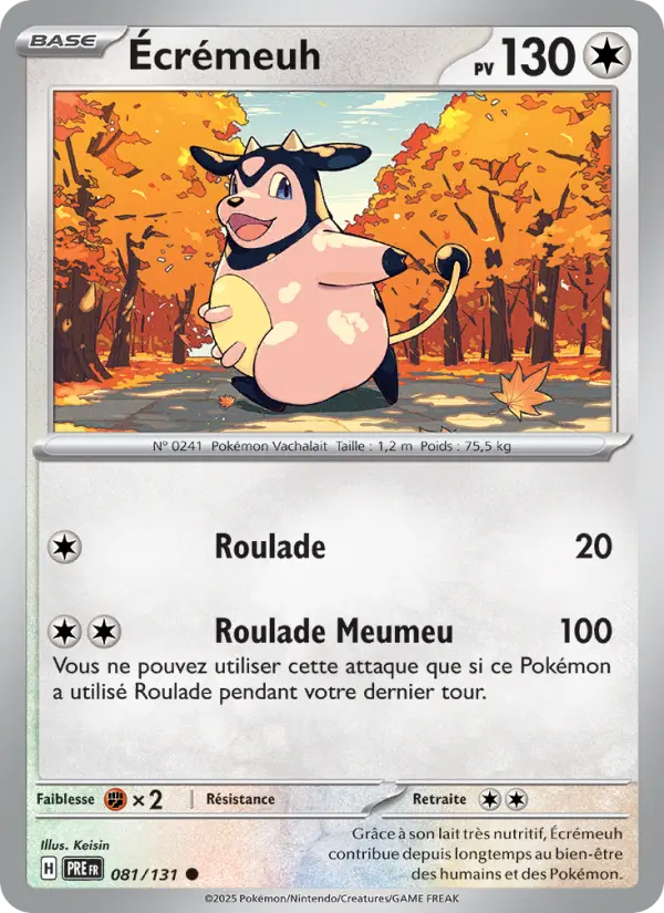 Scan HD carte Pokémon Écrémeuh 081/131 — Évolutions Prismatiques