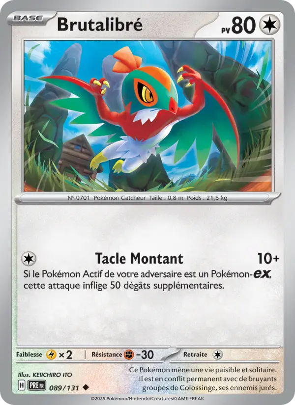 Scan HD carte Pokémon Brutalibré 089/131 — Évolutions Prismatiques