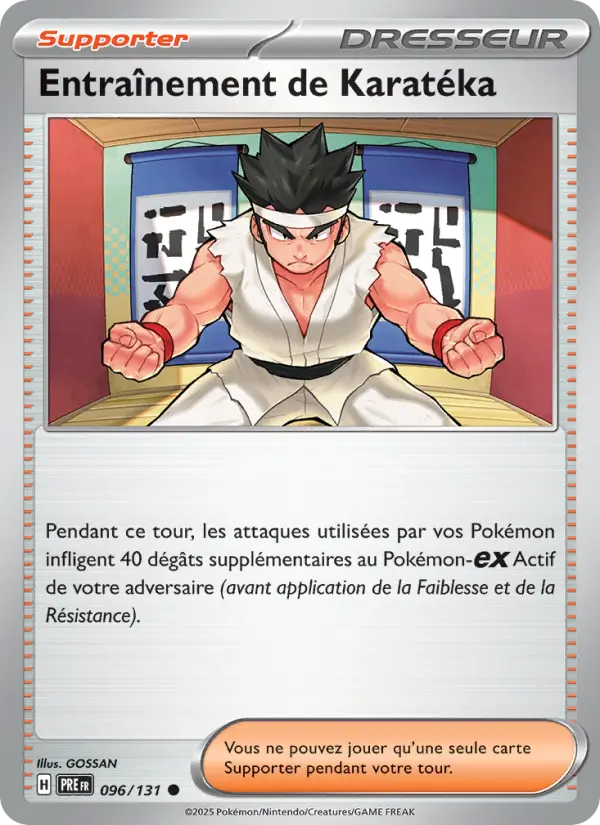 Scan HD carte Pokémon Entraînement de Karatéka 096/131 — Évolutions Prismatiques