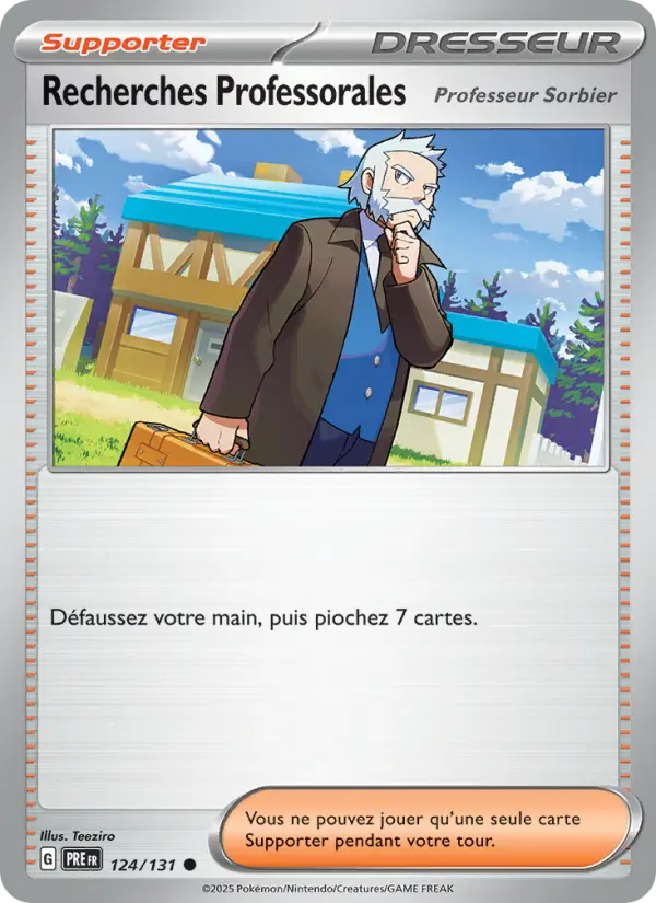 Scan HD carte Pokémon Recherches Professorales 124/131 — Évolutions Prismatiques
