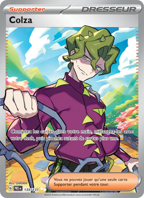 Scan HD carte Pokémon Colza 135/131 — Évolutions Prismatiques