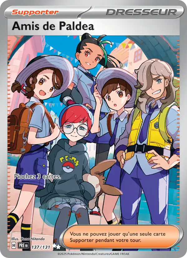 Scan HD carte Pokémon Amis de Paldea 137/131 — Évolutions Prismatiques